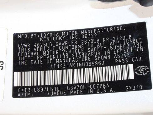 Certified 2022 Toyota Camry XSE w/ Navigation Package FWD image 60