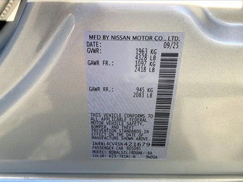 New 2025 Nissan Altima 2.5 SR w/ SR Premium Package image 13