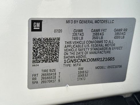 Certified 2021 Chevrolet Tahoe LT RWD image 37