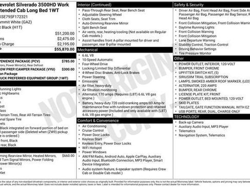 Used 2025 Chevrolet Silverado 3500 W/T w/ WT Convenience Package image 10