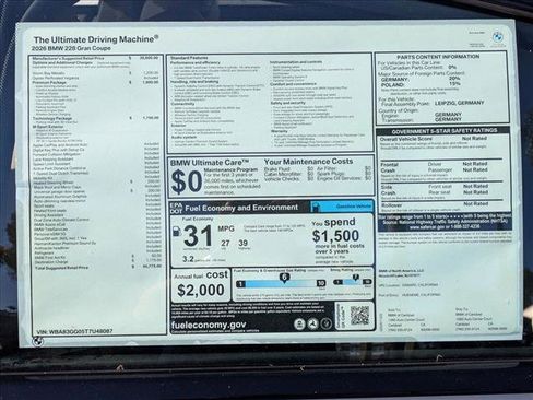 Used 2026 BMW 228i w/ Technology Package FWD image 18
