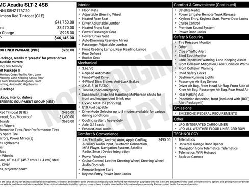 Used 2017 GMC Acadia SLT w/ LPO, Floor Liner Package image 4