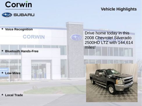 Used 2008 Chevrolet Silverado 2500 LTZ w/ Safety Package AWD/4WD image 6