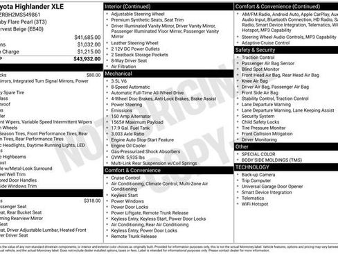 Used 2021 Toyota Highlander XLE image 14