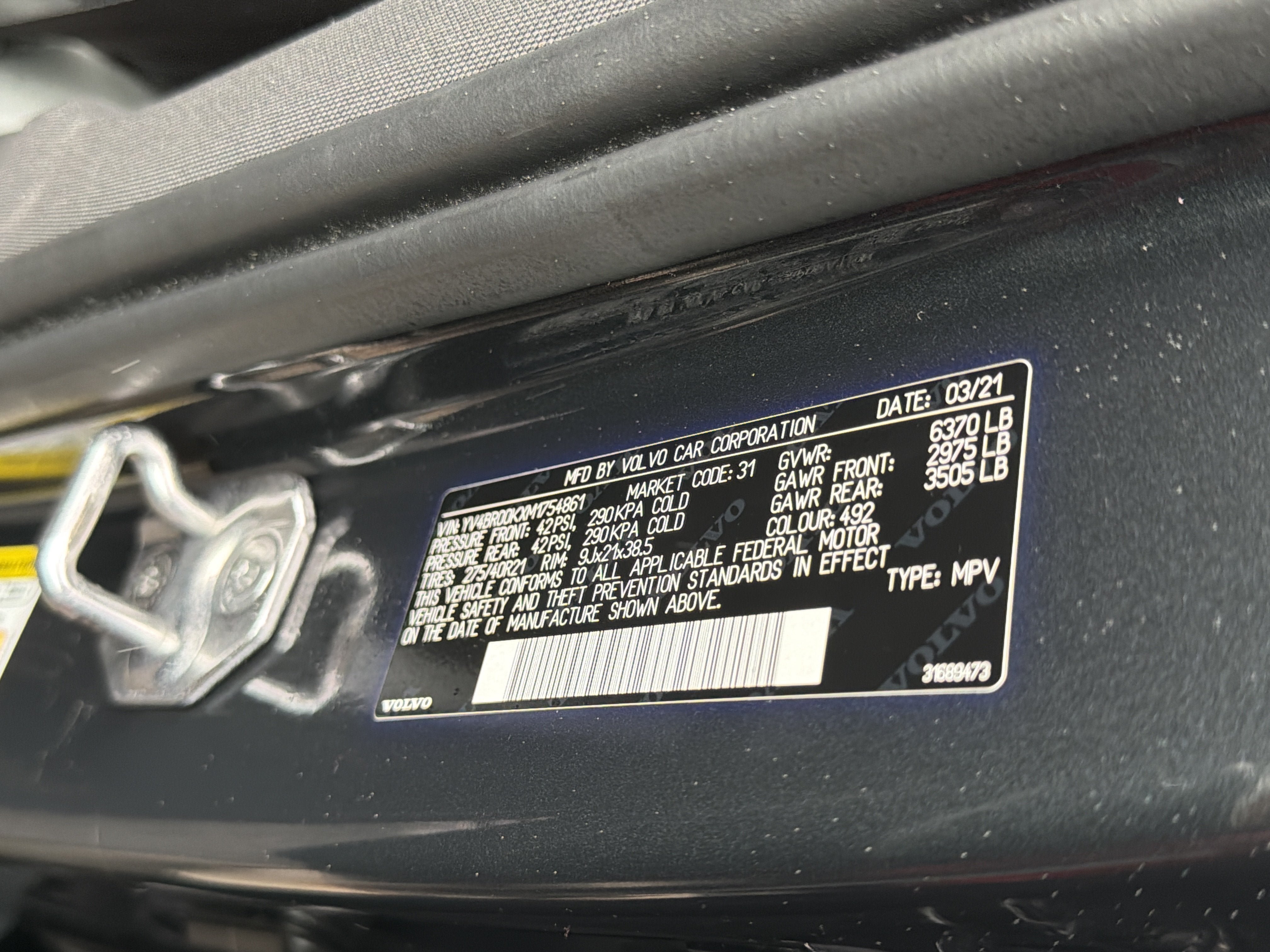 Used 2021 Volvo XC90 T8 Inscription Expression w/ Climate Package AWD/4WD image 28