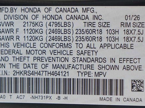 New 2026 Honda CR-V EX image 21