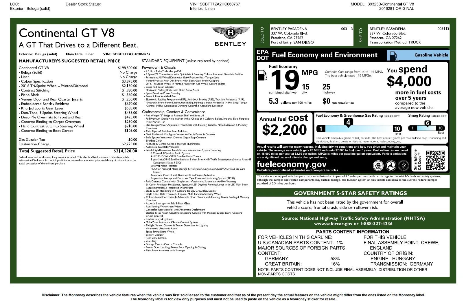 Used 2017 Bentley Continental GT AWD/4WD image 6
