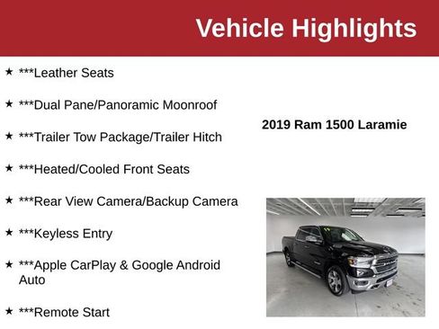 Used 2019 RAM 1500 Laramie AWD/4WD image 10