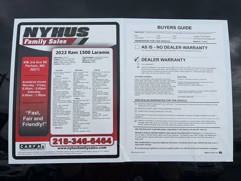 Used 2023 RAM 1500 Laramie AWD/4WD image 56