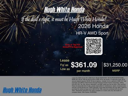 New 2026 Honda HR-V Sport