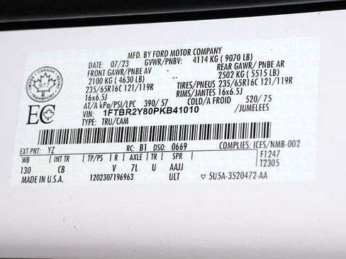 Used 2023 Ford Transit 250 Low Roof AWD w/ Exterior Upgrade Package image 33