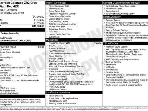 Used 2020 Chevrolet Colorado ZR2 AWD/4WD image 6