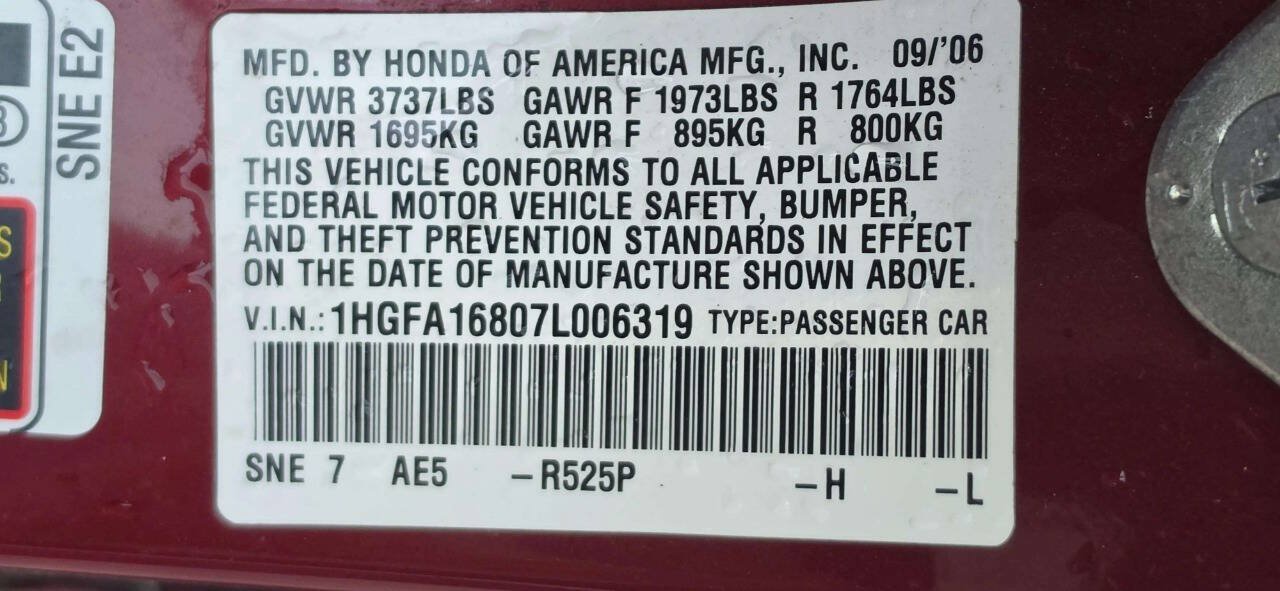 Used 2007 Honda Civic EX image 11