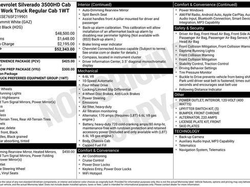 Used 2025 Chevrolet Silverado 3500 W/T w/ WT Convenience Package AWD/4WD image 20