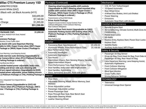 Used 2023 Cadillac CT5 Premium Luxury w/ Climate Package image 6