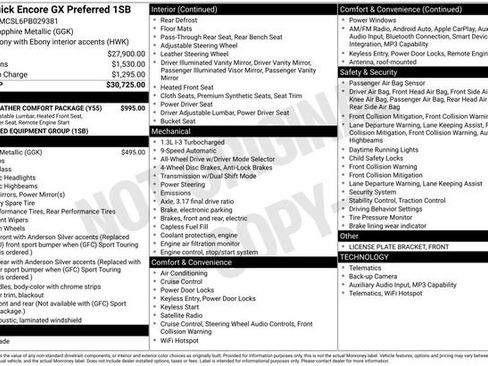 Certified 2023 Buick Encore GX Preferred w/ Cold Weather Comfort Package image 38