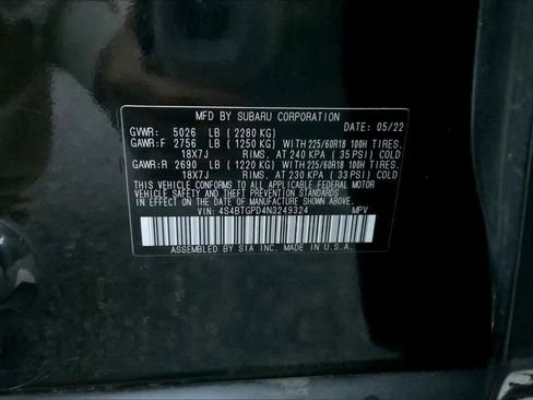 Used 2022 Subaru Outback Touring XT image 31