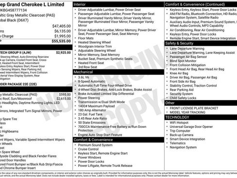 New 2025 Jeep Grand Cherokee L Limited w/ Luxury Tech Group II image 6