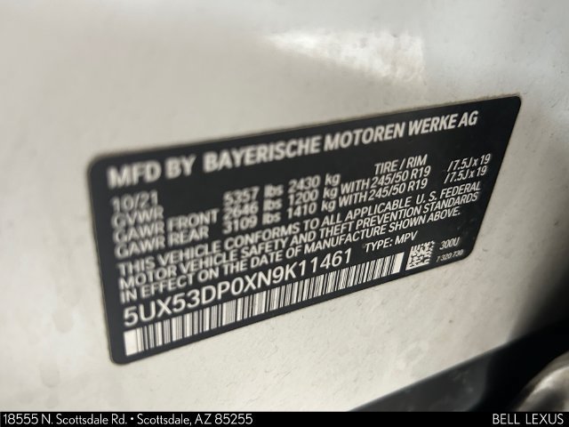Used 2022 BMW X3 xDrive30i w/ Premium Package 2 AWD/4WD image 27