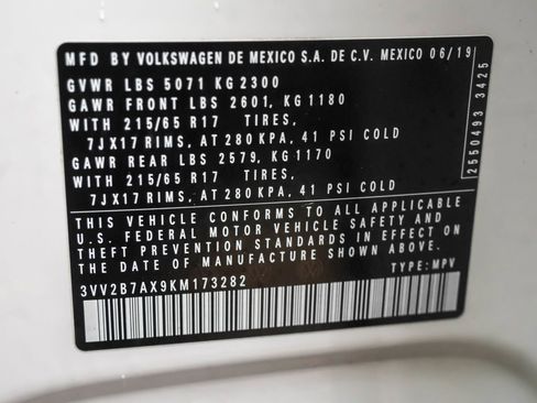 Used 2019 Volkswagen Tiguan SE w/ Panoramic Sunroof Package image 51