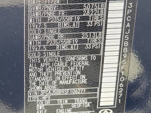 Certified 2025 INFINITI QX50 Luxe image 10