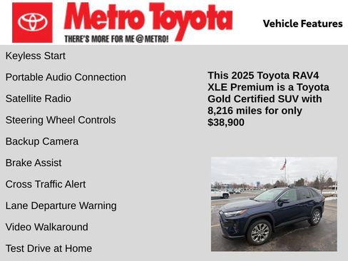 Certified 2025 Toyota RAV4 XLE Premium w/ Weather Package image 13