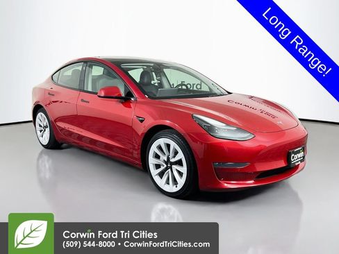 Used 2022 Tesla Model 3 Long Range AWD/4WD image 1