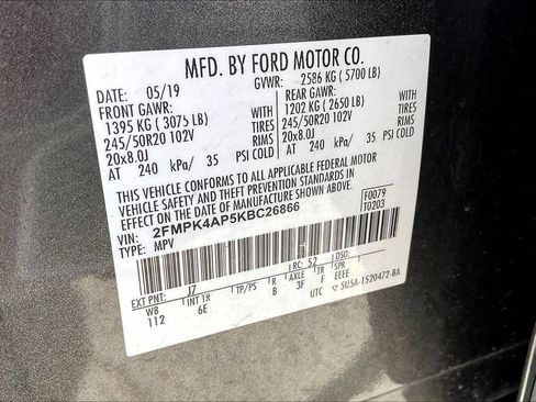 Used 2019 Ford Edge ST w/ Equipment Group 401A AWD/4WD image 33