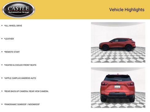 Used 2021 Chevrolet Blazer RS w/ Enhanced Convenience Package AWD/4WD image 3