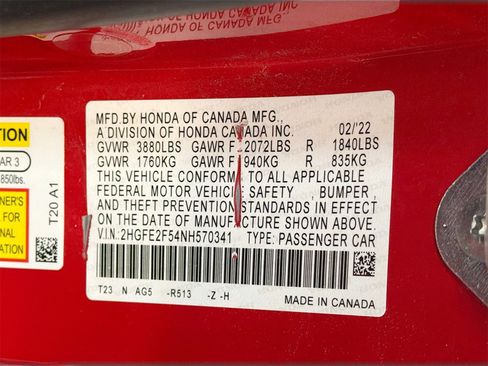 Used 2022 Honda Civic Sport image 29