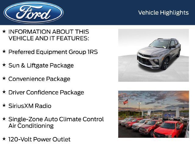 Used 2021 Chevrolet TrailBlazer RS w/ Sun and Liftgate Package AWD/4WD image 5