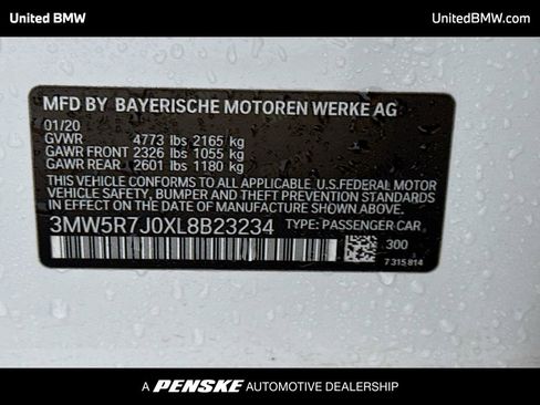 Used 2020 BMW 330i xDrive Sedan w/ Convenience Package AWD/4WD image 15