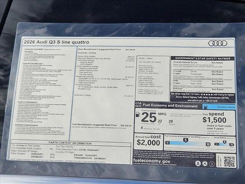New 2026 Audi Q3 quattro 2.0T AWD/4WD image 18