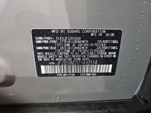 New 2026 Subaru Outback Wilderness AWD/4WD image 37
