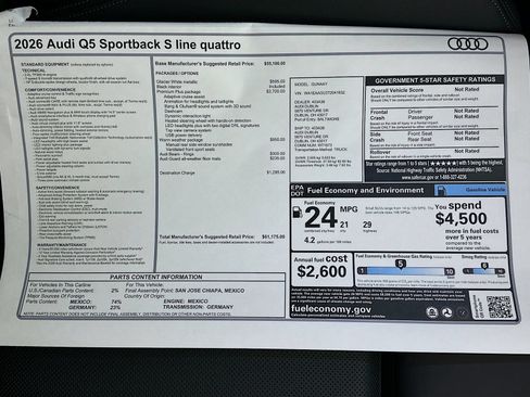 New 2026 Audi Q5 Premium Plus AWD/4WD image 48
