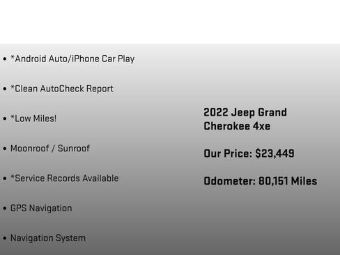 Used 2022 Jeep Grand Cherokee Limited 4xe AWD/4WD image 12