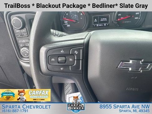Certified 2024 Chevrolet Silverado 1500 Custom Trail Boss w/ Turbomax Blackout Package AWD/4WD image 20
