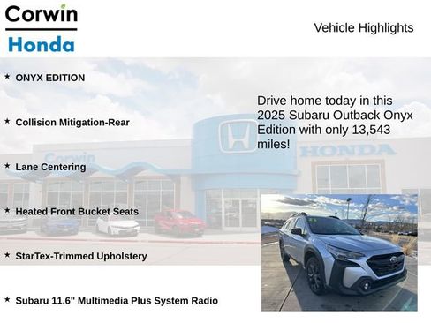 Used 2025 Subaru Outback Onyx Edition image 6