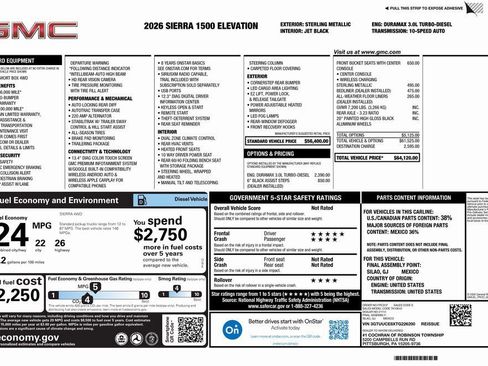 New 2026 GMC Sierra 1500 Elevation AWD/4WD image 4