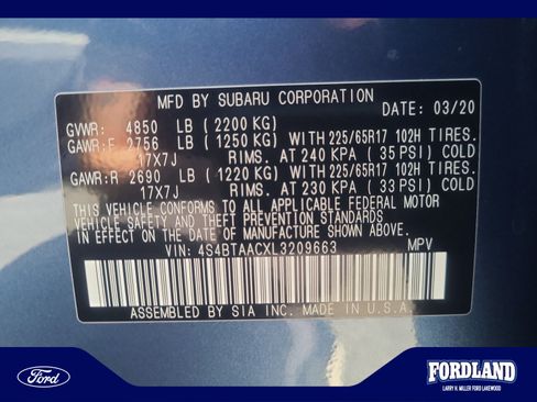 Used 2020 Subaru Outback AWD/4WD image 25