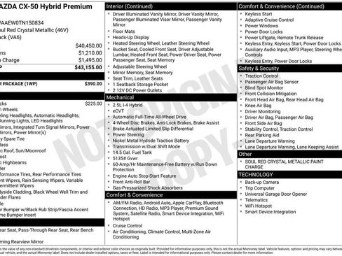 Used 2026 MAZDA CX-50 2.5 Hybrid w/ Weather Package AWD/4WD image 19