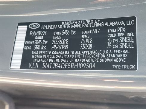 Used 2024 Hyundai Santa Cruz SEL image 30