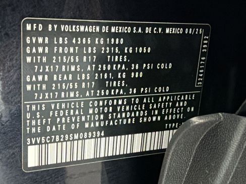 Certified 2025 Volkswagen Taos S FWD image 26