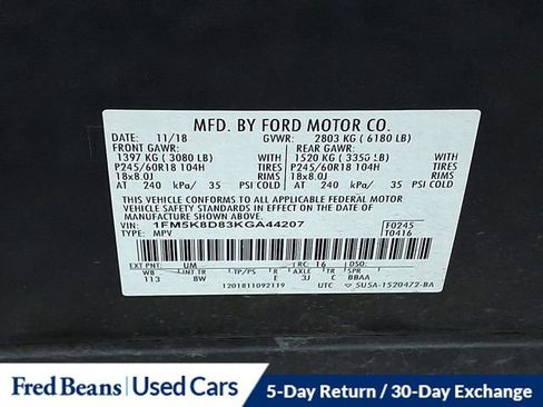 Certified 2019 Ford Explorer XLT w/ Class III Trailer Tow Package image 29