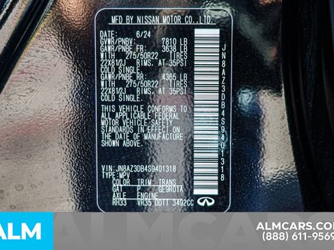 Used 2025 INFINITI QX80 Sensory image 59