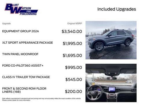 Used 2023 Ford Explorer XLT w/ Equipment Group 202A image 3
