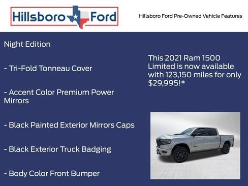 Used 2021 RAM 1500 Limited w/ Night Edition AWD/4WD image 9