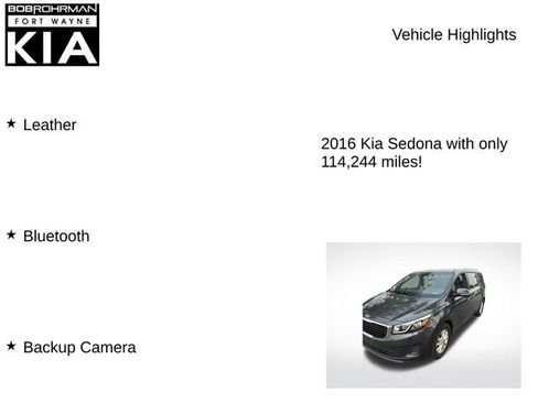 Used 2016 Kia Sedona LX w/ LX Essentials Premium Package FWD image 7