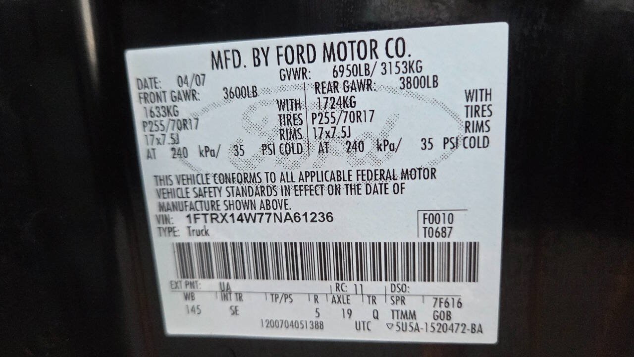 Used 2007 Ford F150 STX AWD/4WD image 44
