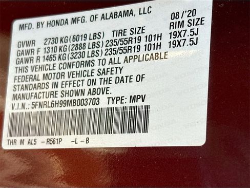 Used 2021 Honda Odyssey Elite image 35